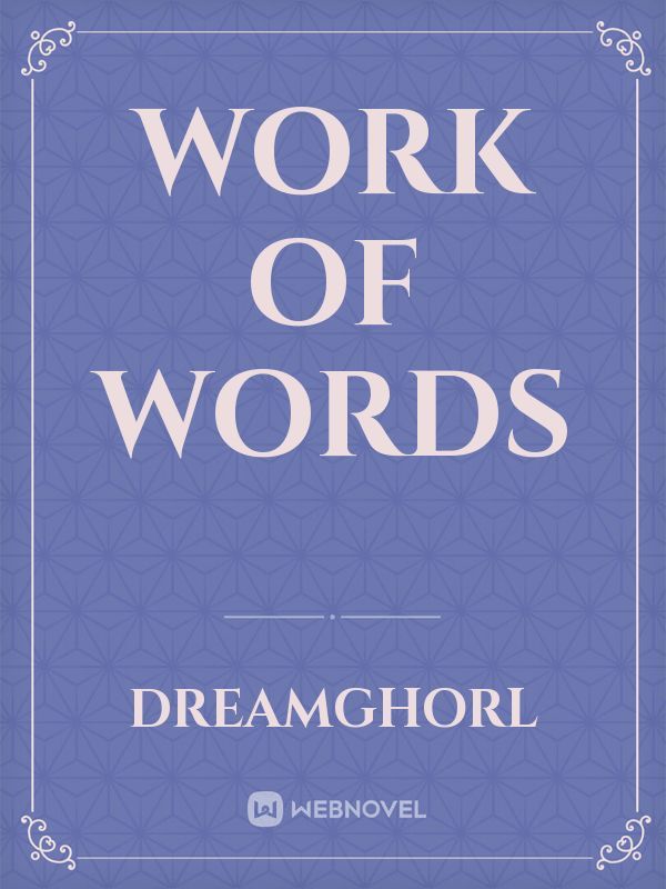 Work of Words Book