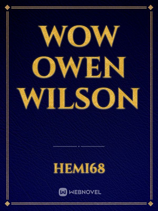 Wow Owen Wilson Book