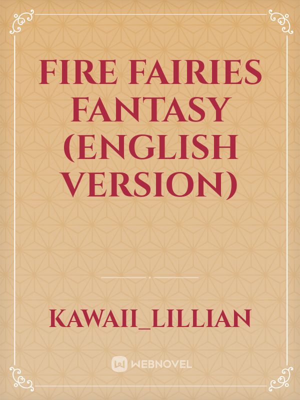 Fire Fairies Fantasy (English Version) Book