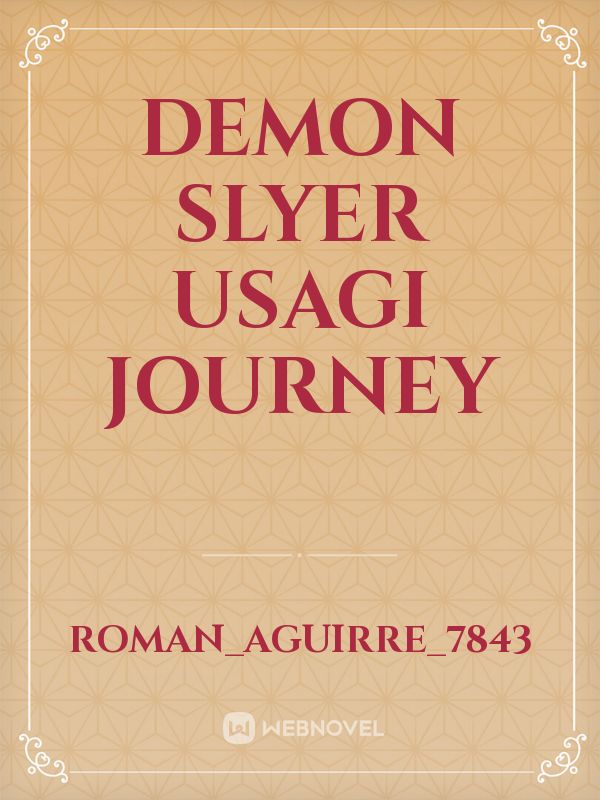 Demon slyer usagi journey