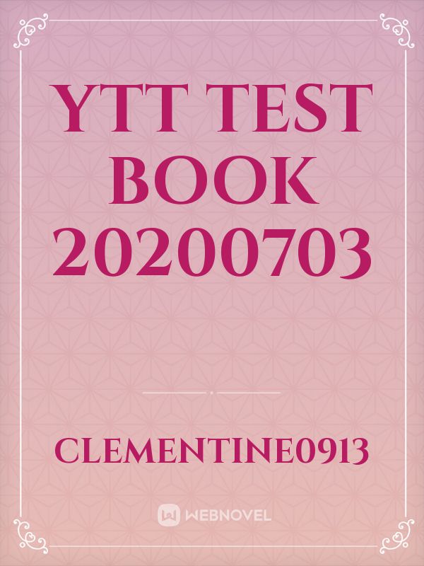 Ytt test book 20200703