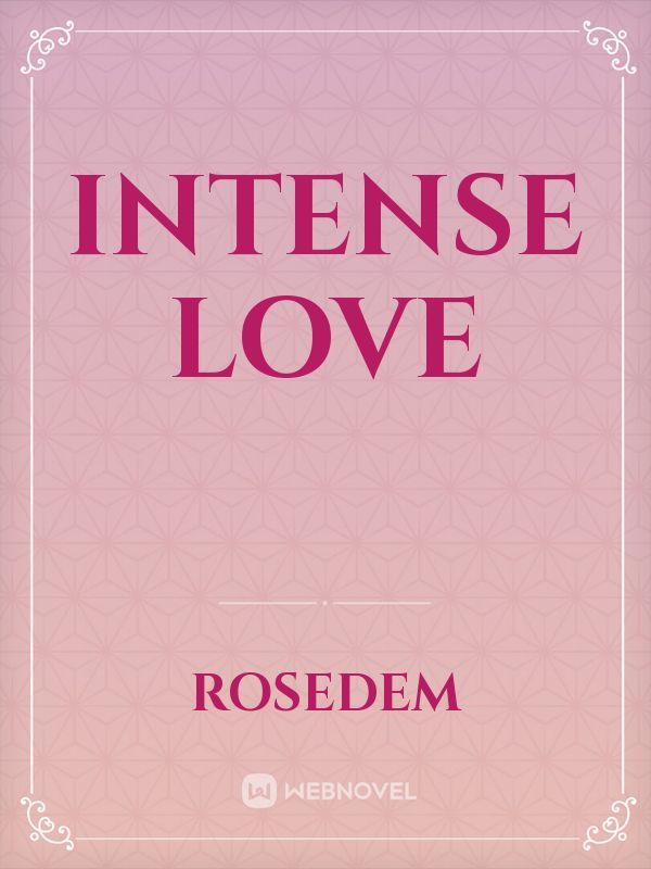 Intense Love Book