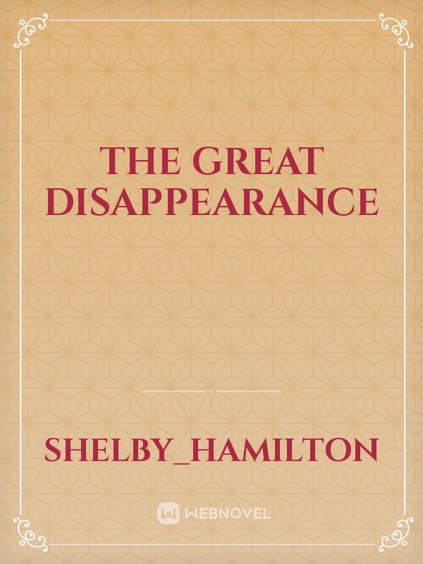 The Great disappearance
