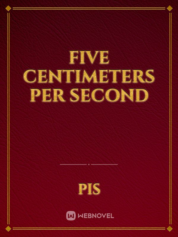 Five Centimeters per Second Book