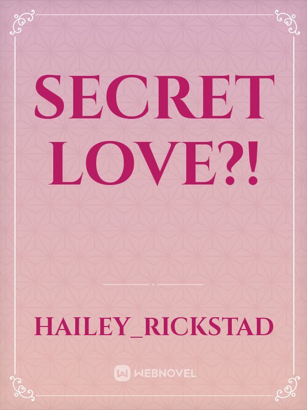 Secret Love?! Book