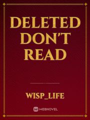 Deleted don't read Book
