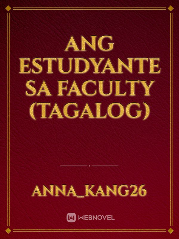 Ang Estudyante sa Faculty (Tagalog) Book