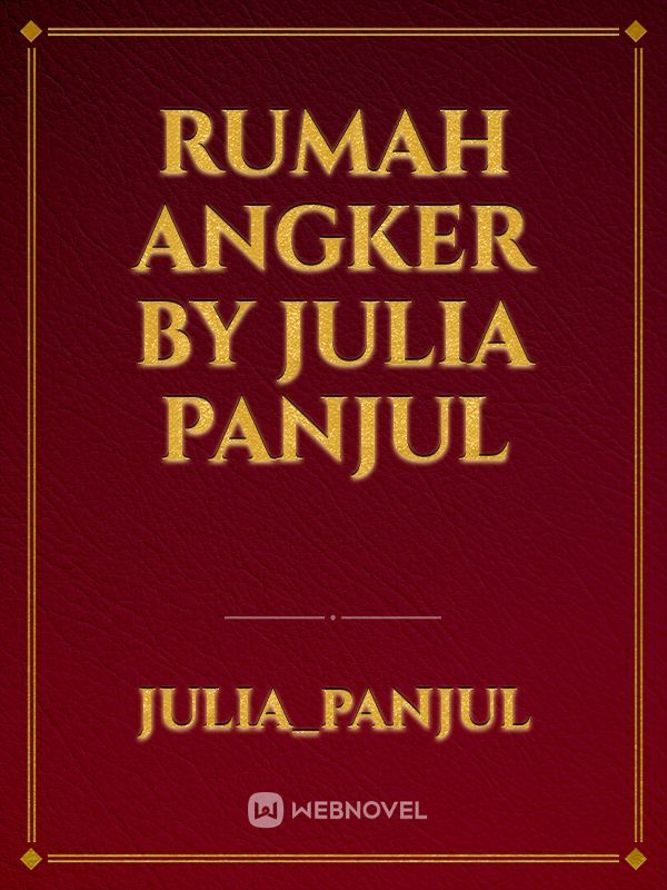 Rumah Angker by Julia panjul Book