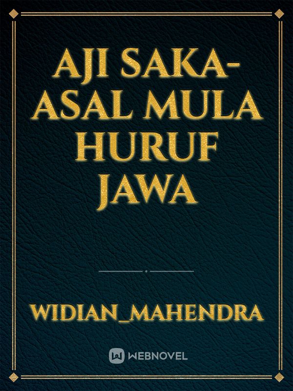 AJI SAKA-ASAL MULA HURUF JAWA Book