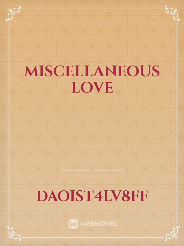 Miscellaneous Love Book