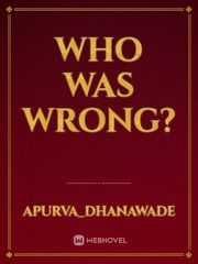 who was wrong? Book