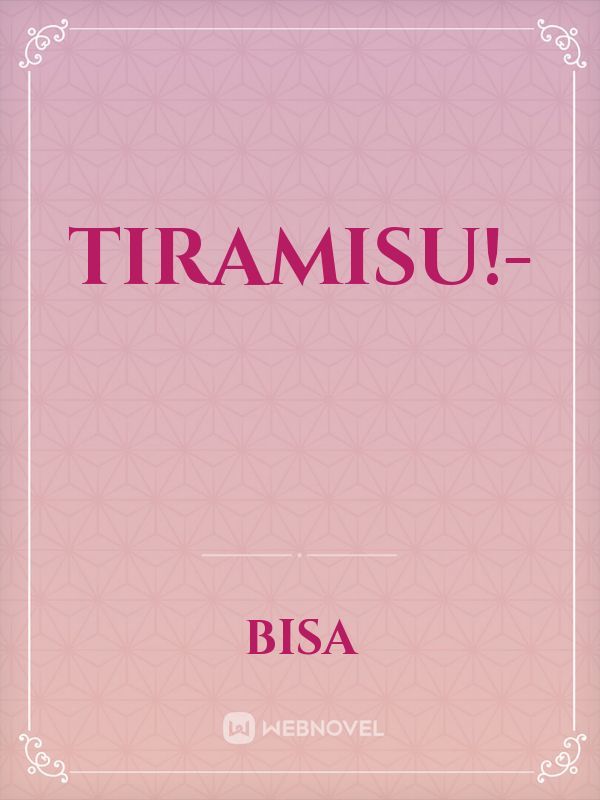Tiramisu!- Book