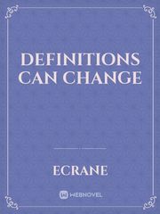 Definitions Can Change Book