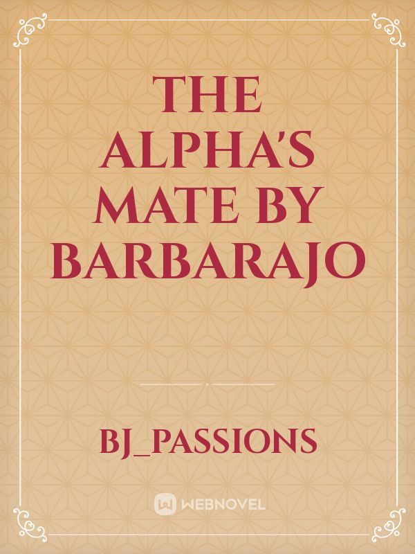 the alpha's mate by barbarajo
