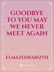 Goodbye to You May we never meet again Book