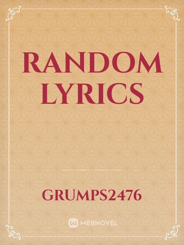 Random lyrics Book