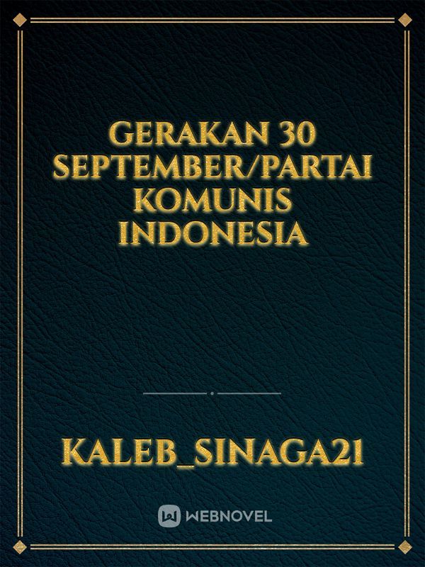 Gerakan 30 September/Partai Komunis Indonesia