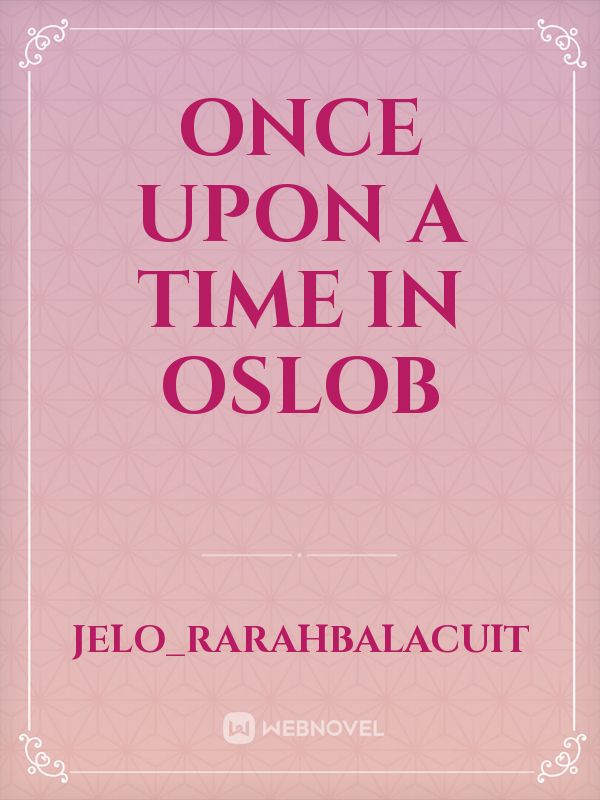 Once upon a time in Oslob Book