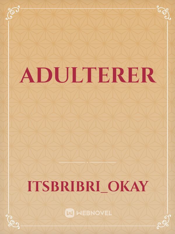 Adulterer Book