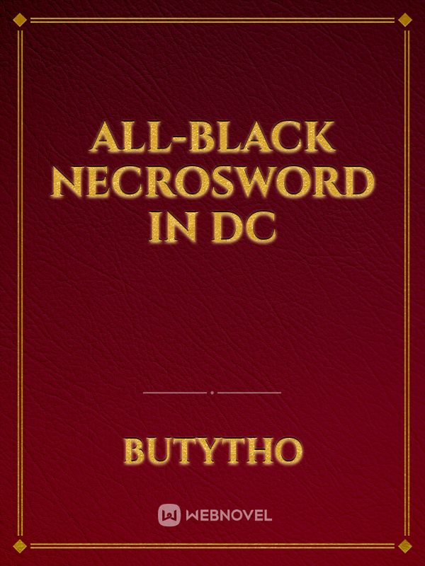 All-Black Necrosword In DC Book