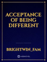 Acceptance Of Being Different Book
