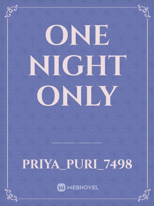 One night only Book