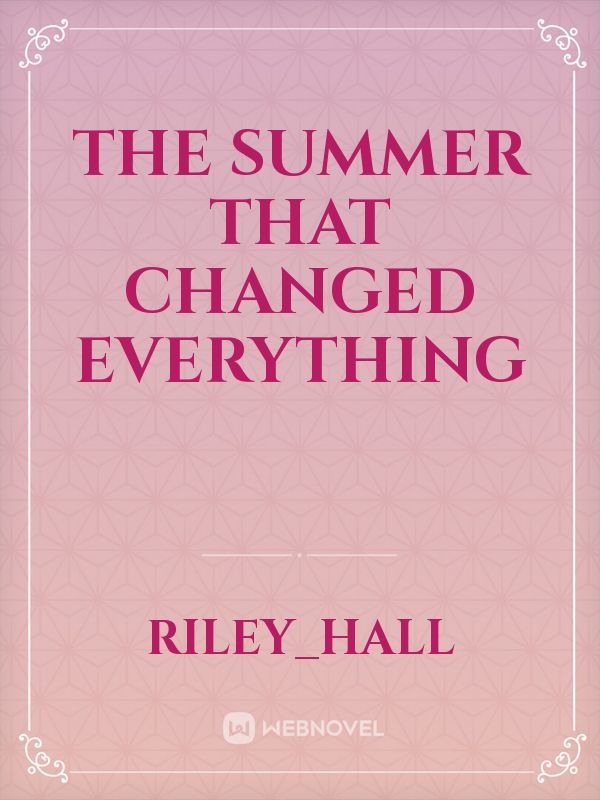 The summer that changed everything Book
