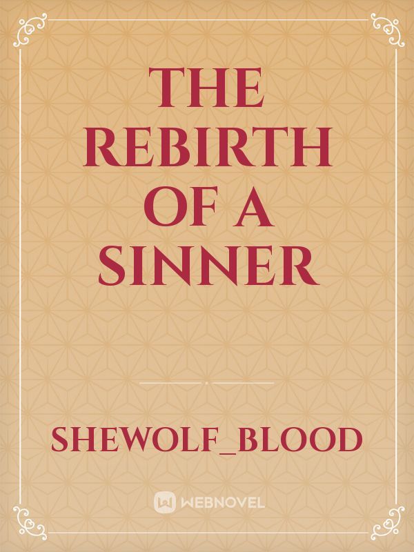 The Rebirth of a Sinner Book