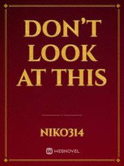 Don’t look at this Book
