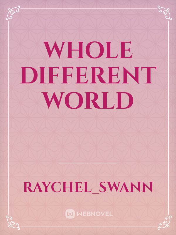 Whole Different World Book