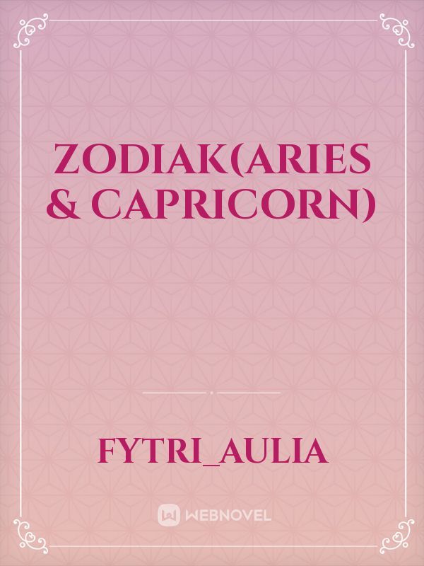 ZODIAK(aries & capricorn) Book
