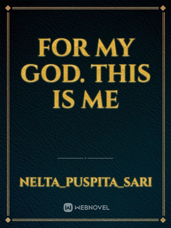 For My God. This is Me Book