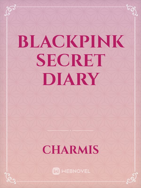 blackpink secret diary Book