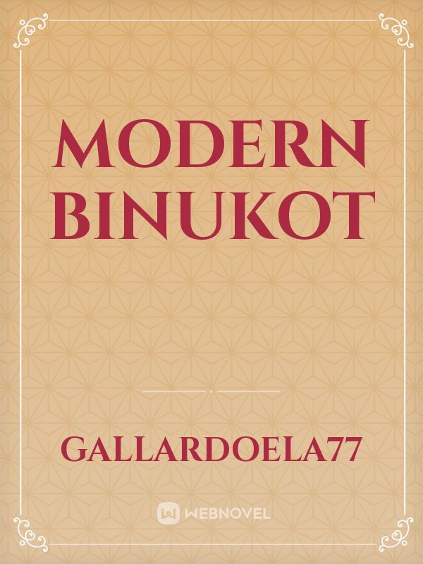 MODERN  BINUKOT Book