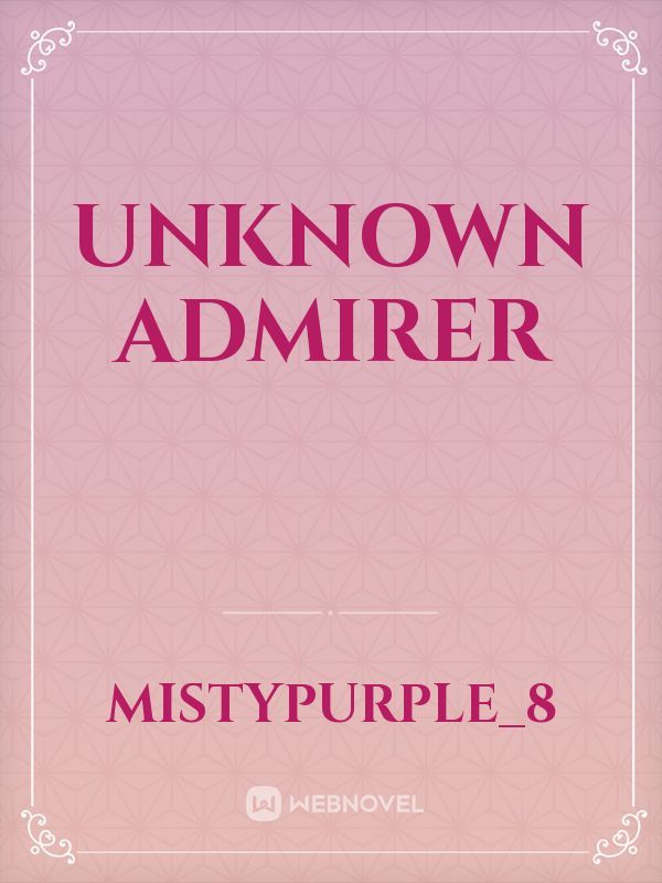 Unknown Admirer Book