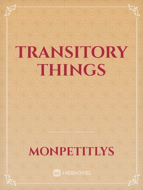 Transitory Things Book