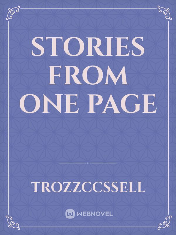 STORIES FROM ONE PAGE