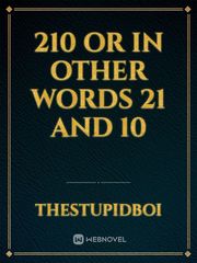 210 or in other words 21 and 10 Book