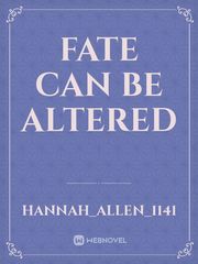 Fate can be Altered Book
