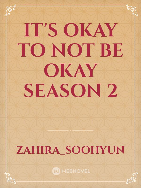 It's okay to not be okay season 2 Book
