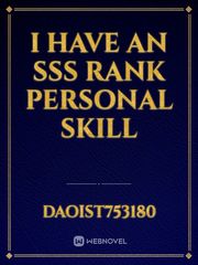 I have an SSS rank personal skill Book