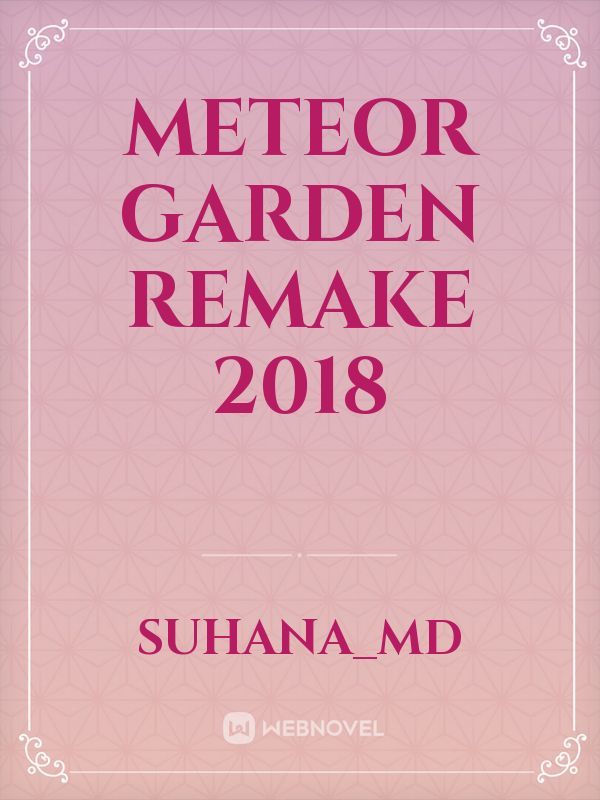 Meteor Garden remake 2018 Book
