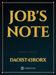 JOB'S NOTE Book