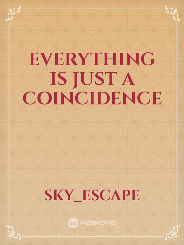 Everything Is Just A Coincidence Book