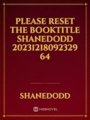 please reset the booktitle shanedodd 20231218092329 64 Book