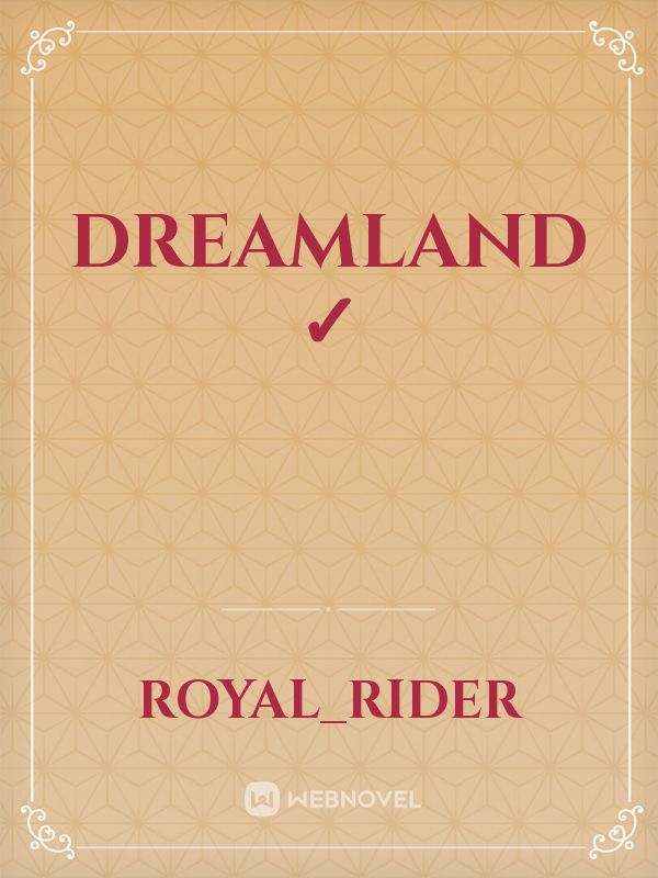 Dreamland ✓ Book