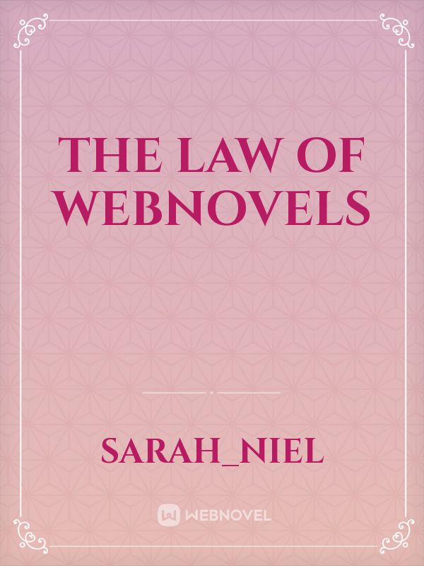 The law of Webnovels Book
