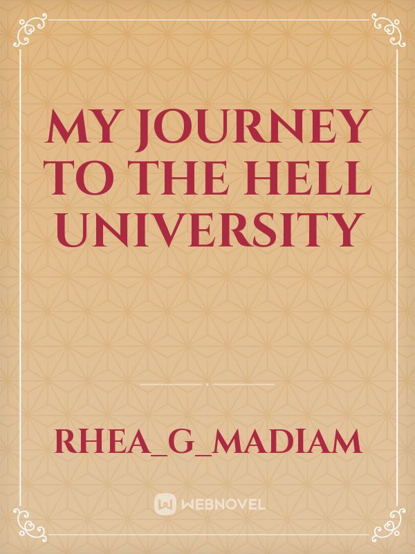 My journey to the hell university