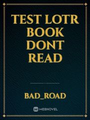 test LOTR book dont read Book