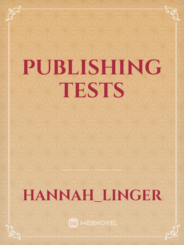 Publishing tests